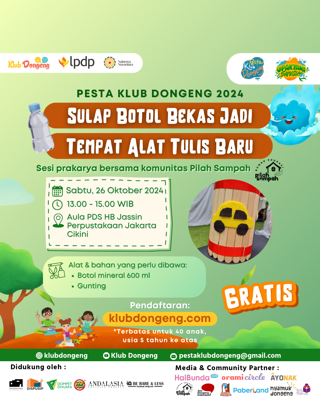 Sesi Prakarya Bersama Pilah Sampah